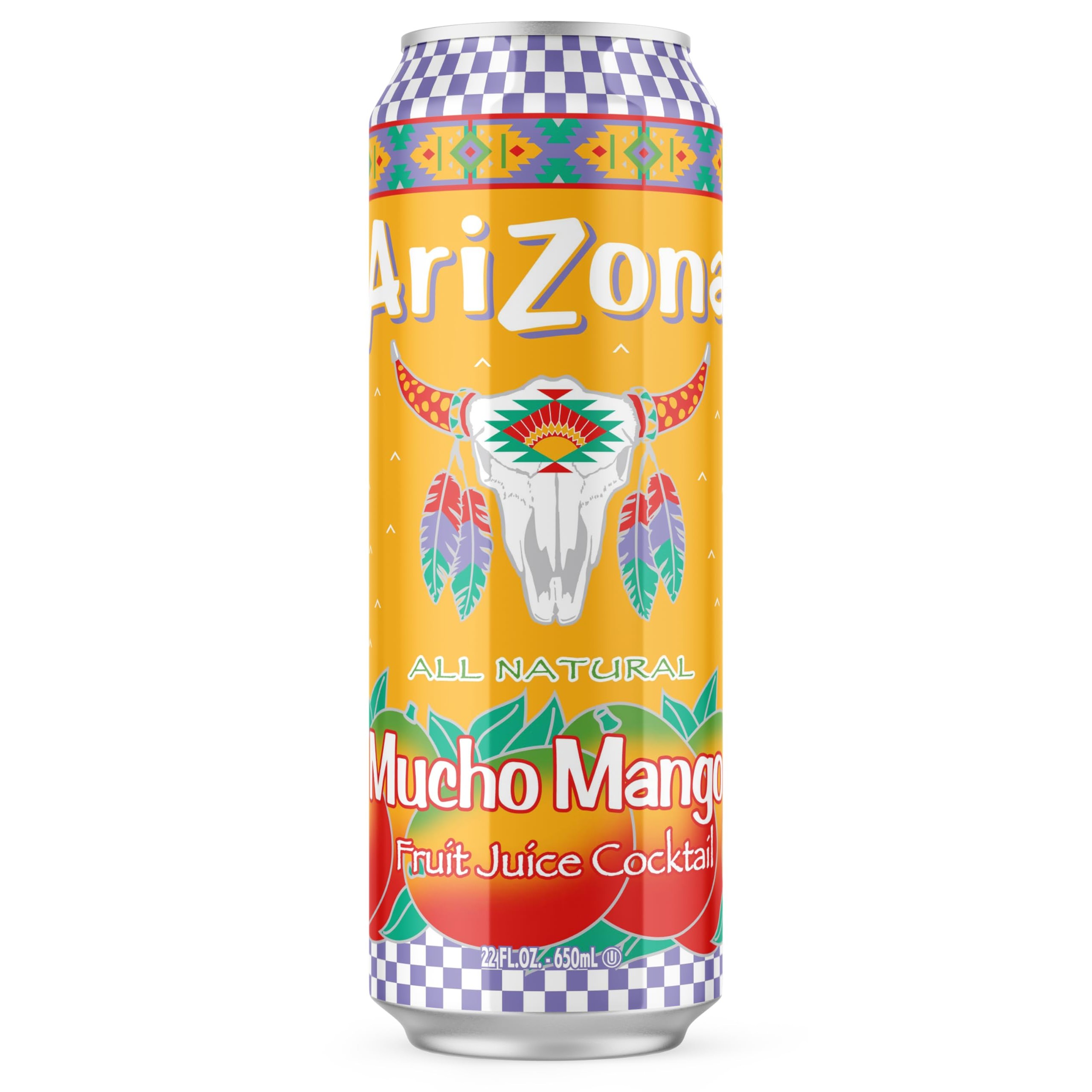 AriZona Mucho Mango Fruit Juice Cocktail 22 OZ