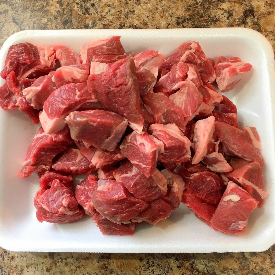 Fresh Beef (Uncleaned)   Rib Cube 3 LBS