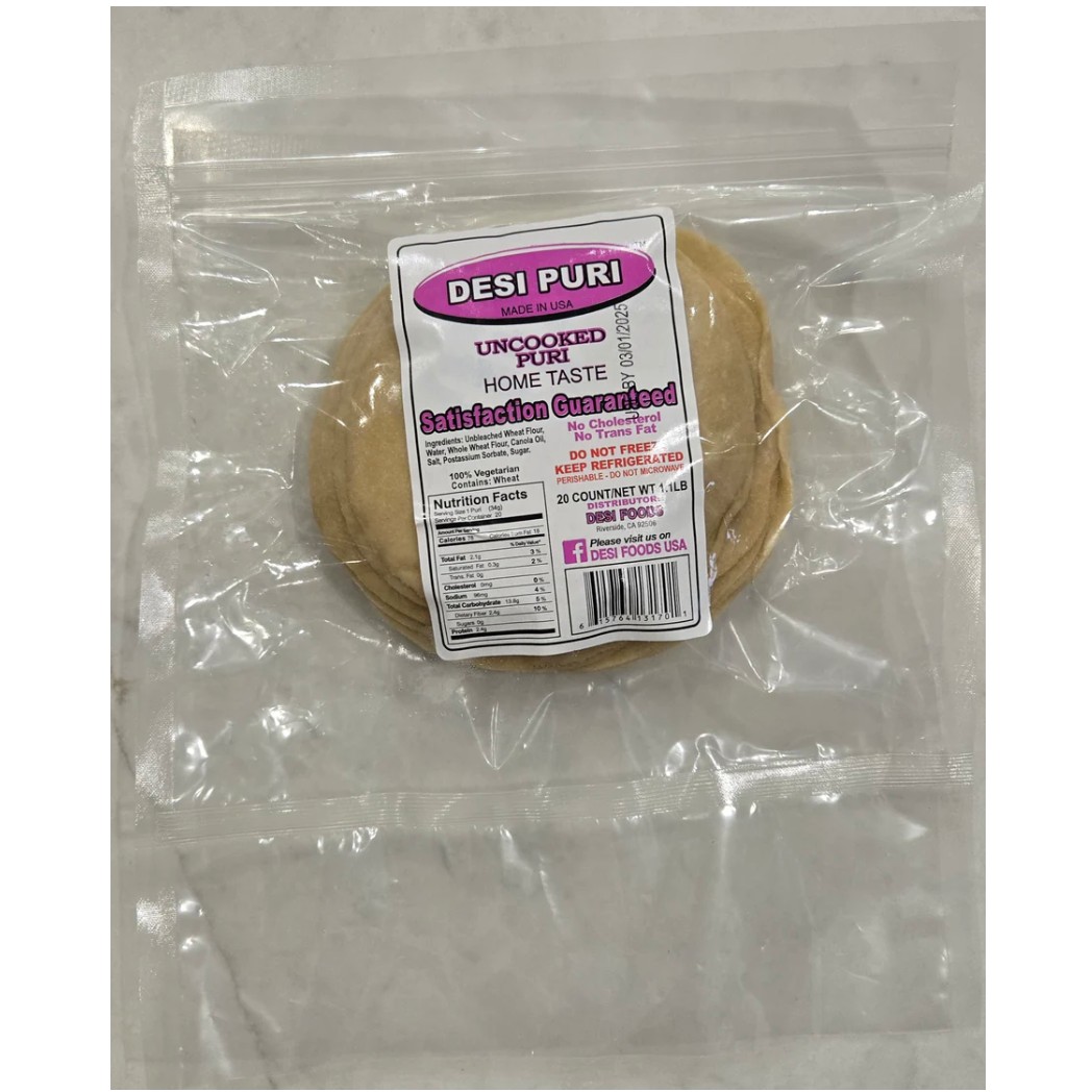 Desi Puri Uncooked 20 COUNT