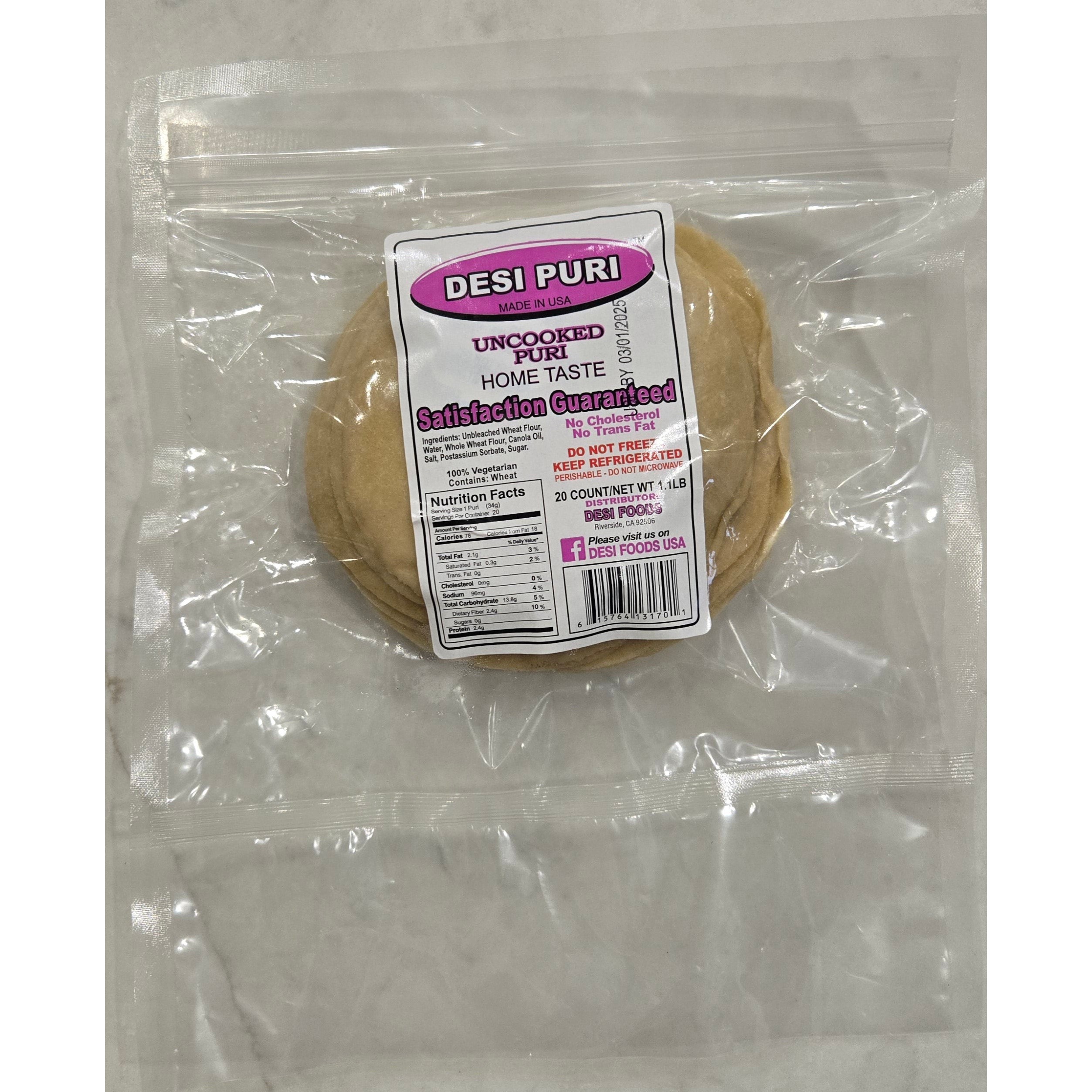 Desi Puri Uncooked 20 COUNT
