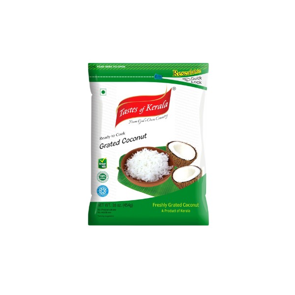 Taste Of Kerala Grated Coconut 16 OZ