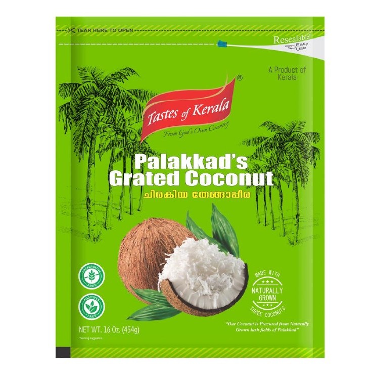 Tastes Of Kerala Palakkads Grated Coconut 16 OZ