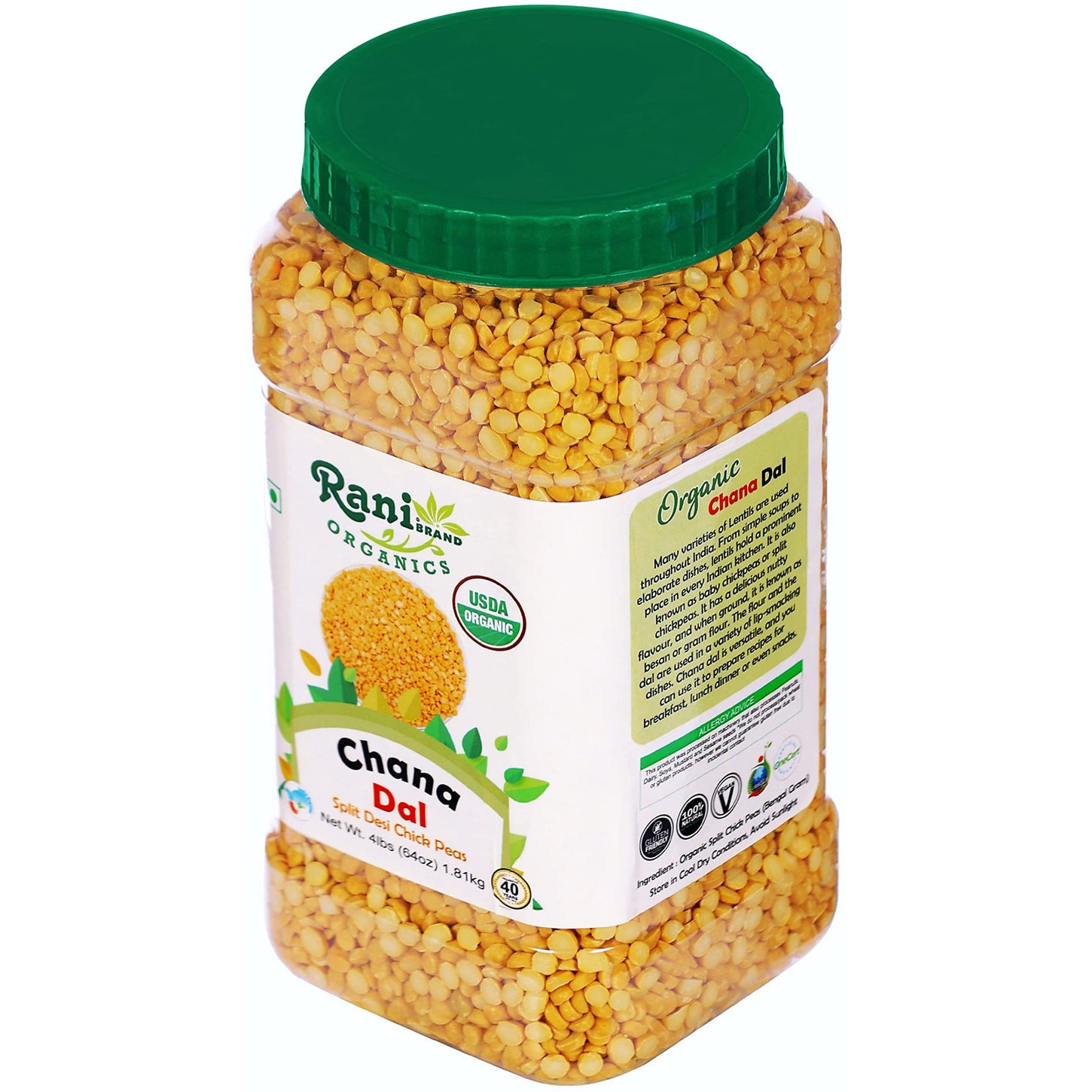 DESIS ORG CHANA DAL  4 LBS