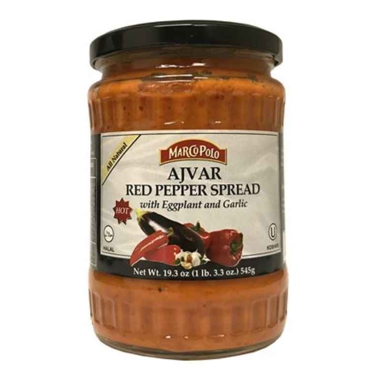 MARCO POLO RED PEPPER SPREAD HOT AJVAR 1.19 Lbs