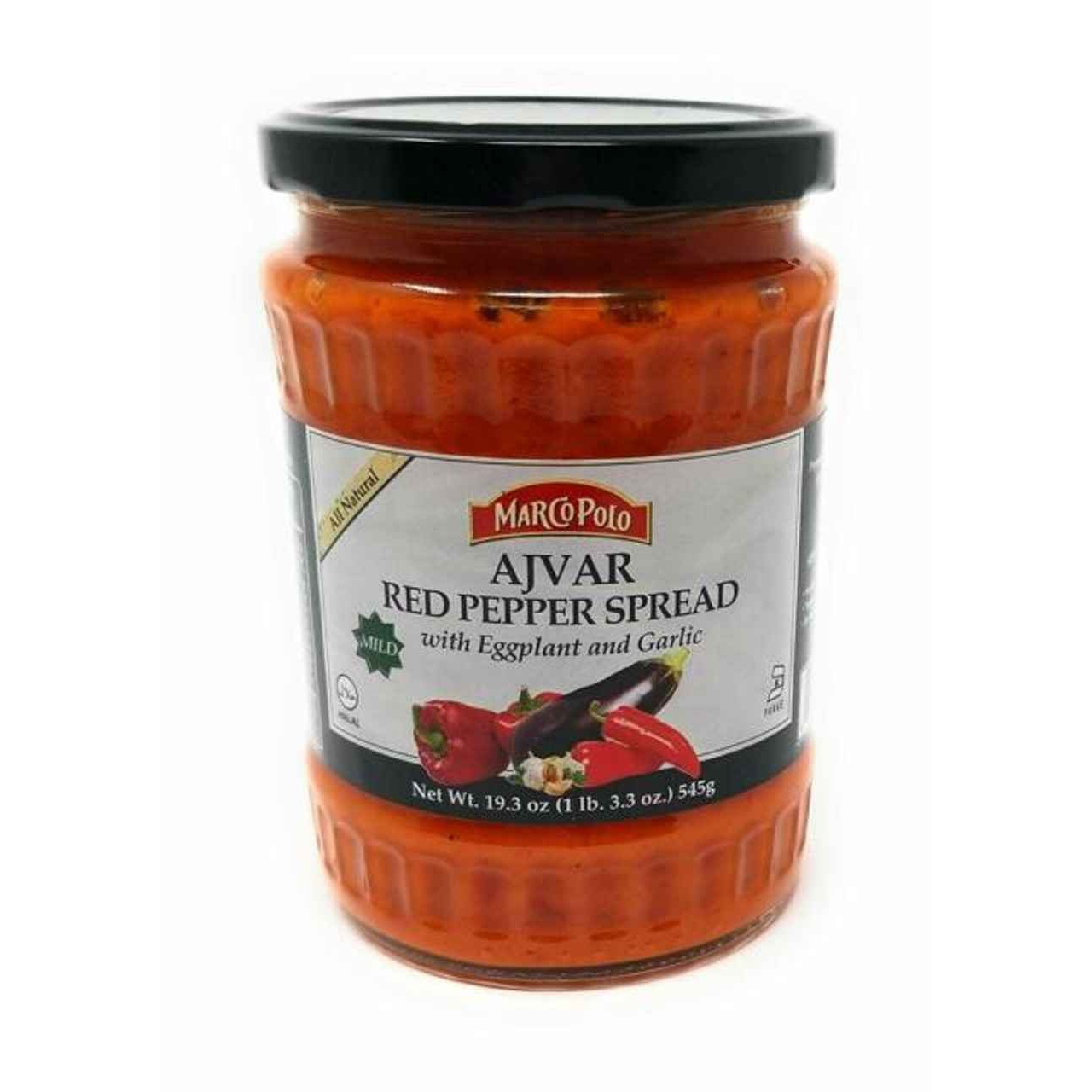 MARCO POLO RED PEPPER SPREAD WITH EGGPLANT GARLIC 1.19 Lbs