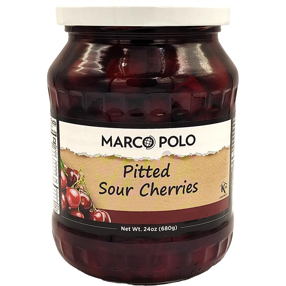 MARCO POLO SOUR PITTED CHERRIES 1.5 Lbs