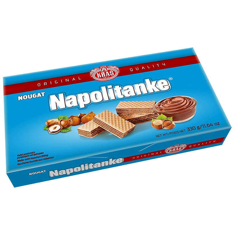 Kras Napolitanke Nougat 330 GM