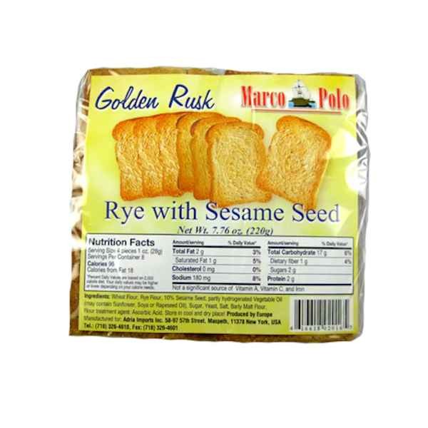 MARCO POLO RUSK SESAME SEED 0.49 Lbs
