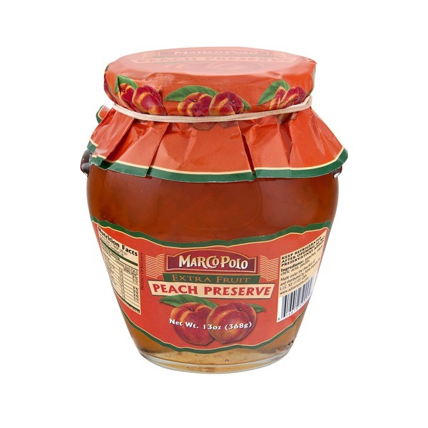 MARCO POLO PEACH PRESERVE 13 OZ
