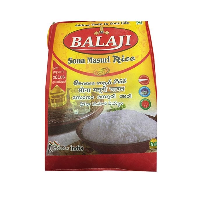 Balaji Sona Masoori Rice 20 LBS