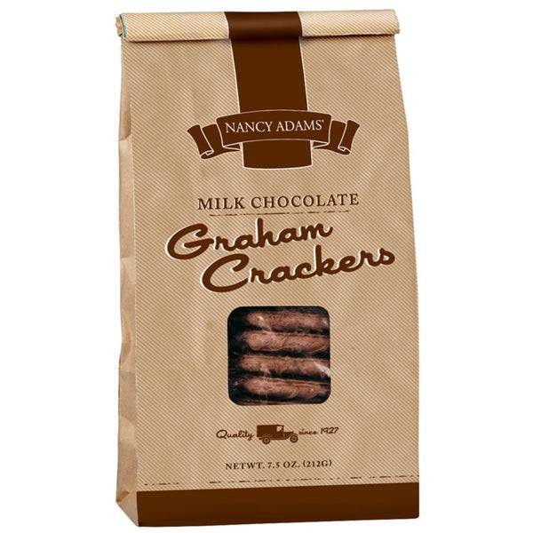 NANCY ADAMS MILK CHOCOLATE GRAHAM CRACKERS 0.38 Lbs