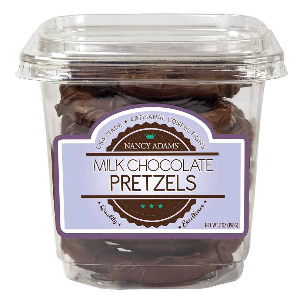 NANCY ADAMS MILK CHOCOLATES PRETZELS 0.44 Lbs