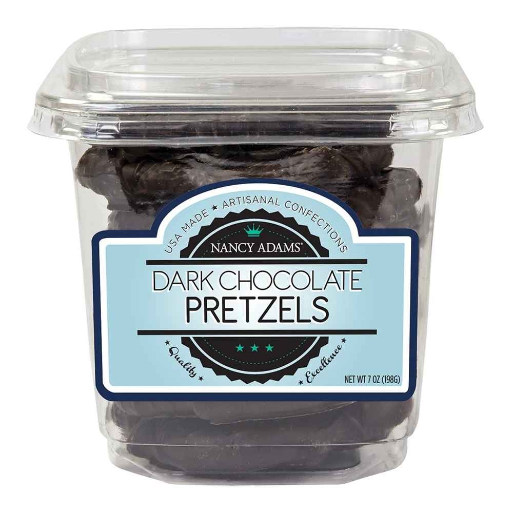 NANCY ADAMS DARK CHOCOLATE PRETZELS 0.44 Lbs