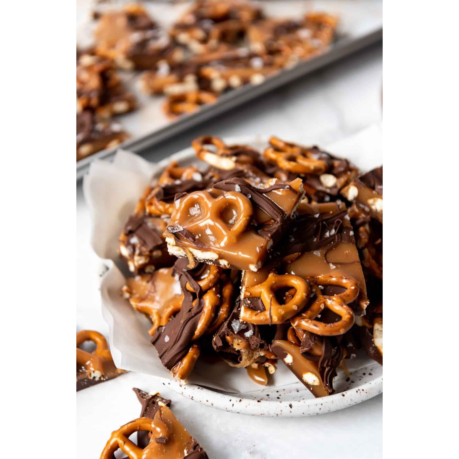 NANCY ADAMS DARK CHOCOLATES CARAMEL PRETZELS 0.48 Lbs