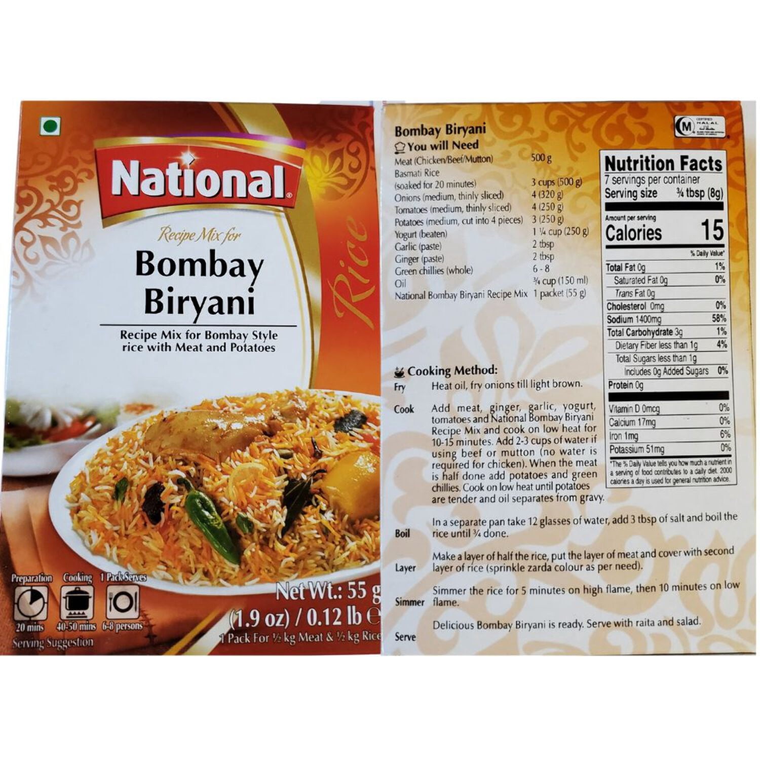 National Bombay Biryani 55 GM