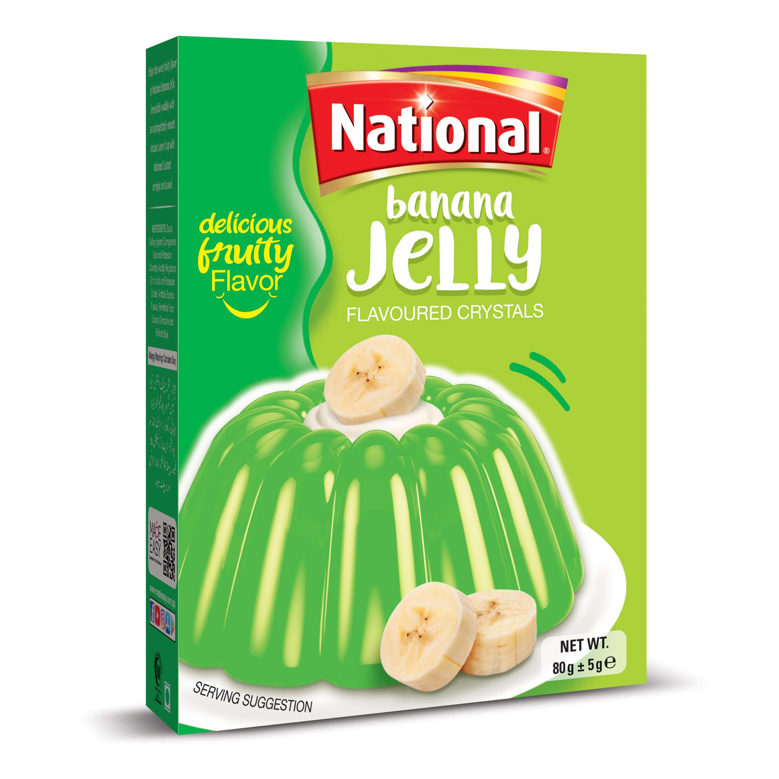National Banana Flavired Jelly 80 GM