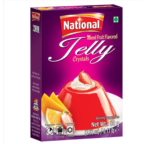 National Mixed Fruit Flavored Jelly 80 GM