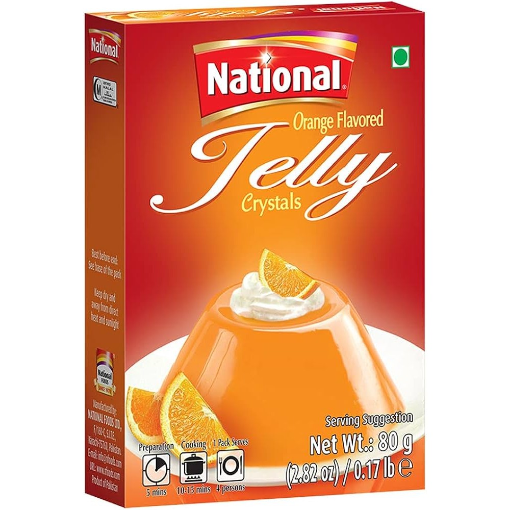 National Jelly Orange Crystal 80 GM