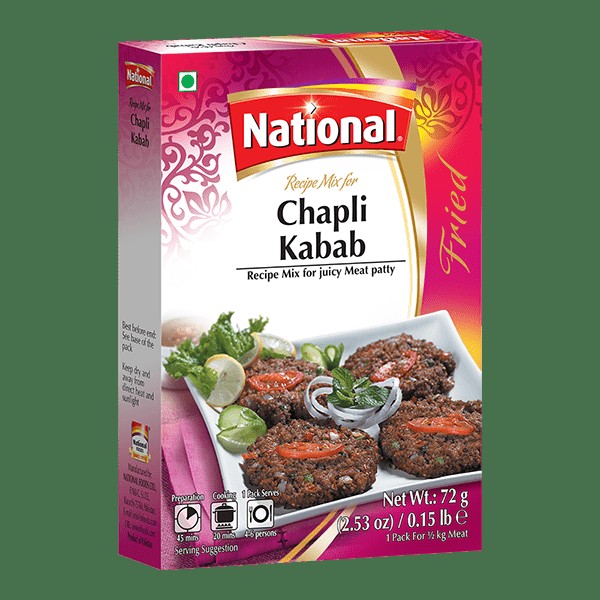 NATIONAL CHAPLI KABAB 72 GM