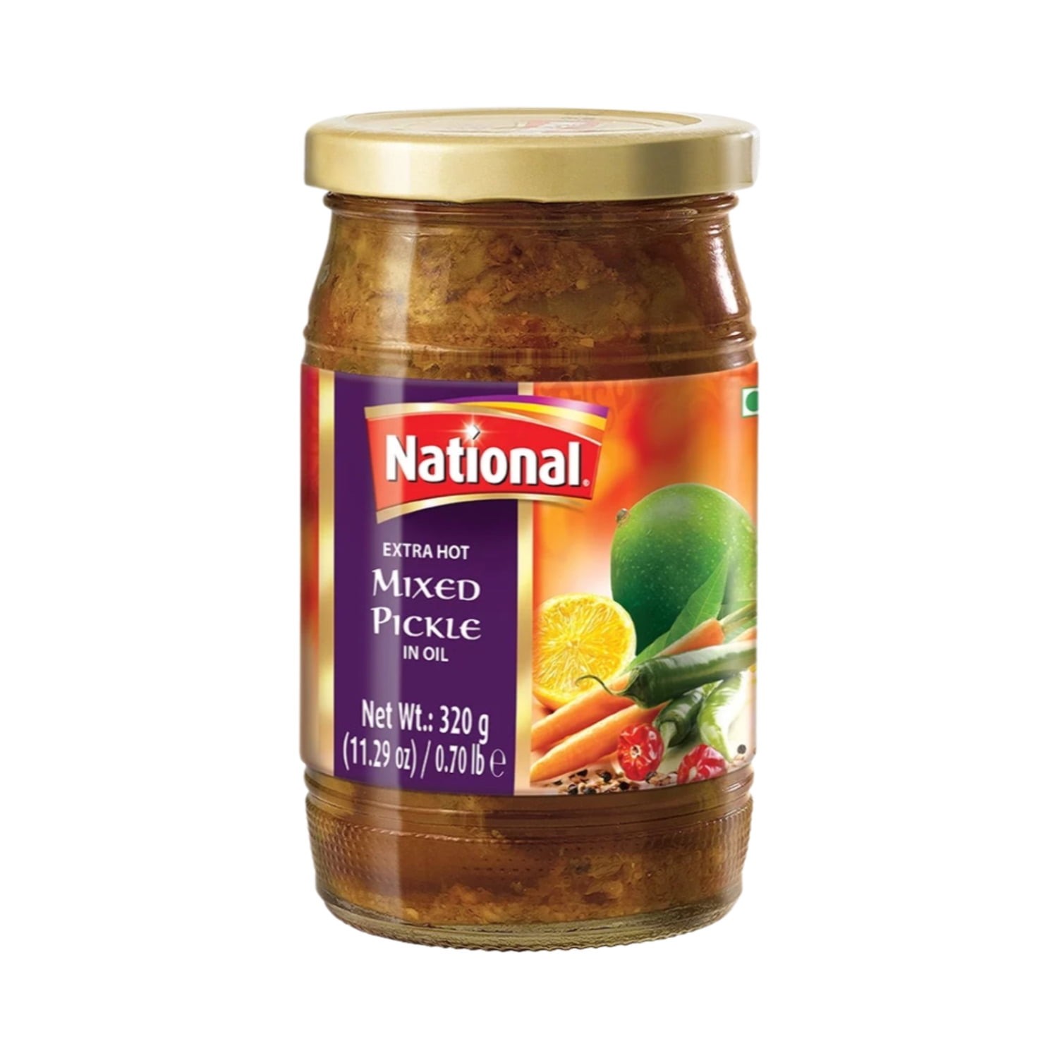 National ExHot Mix Pickle 320 GM