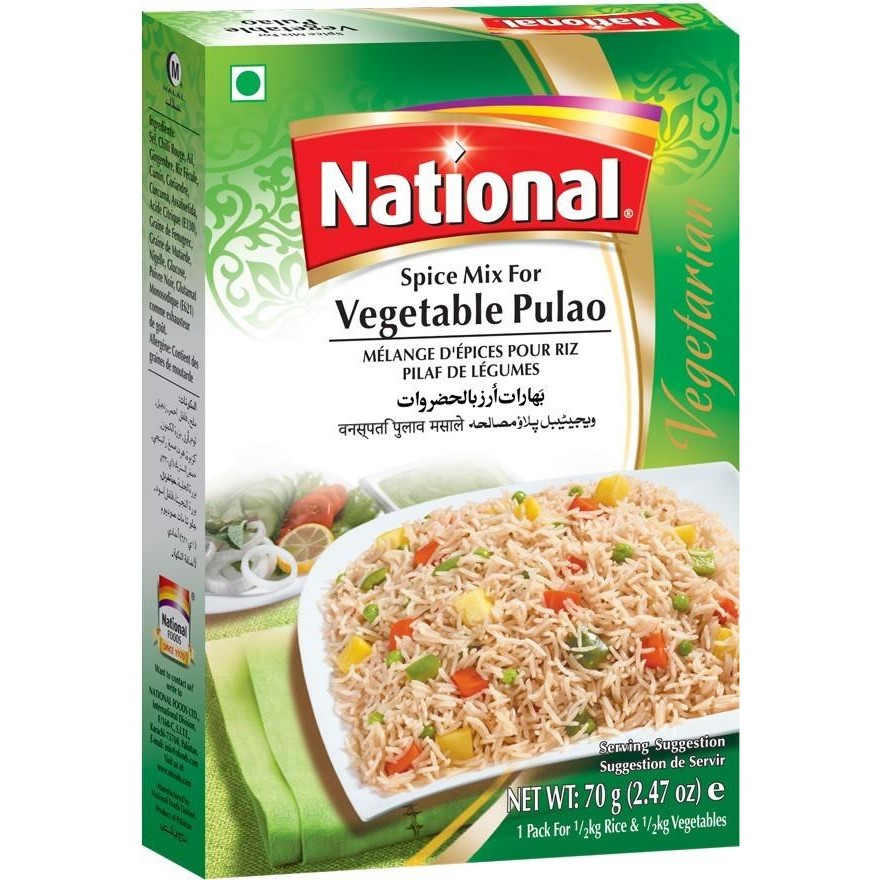 National Veg Pulao Masala 70 GM