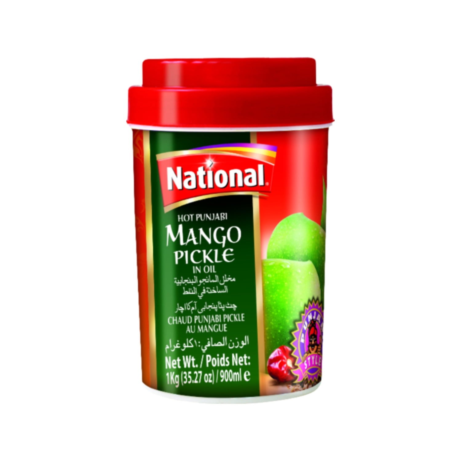 NATIONAL PUNJABI MANGO PICKLE IN OIL HOT 1 KG