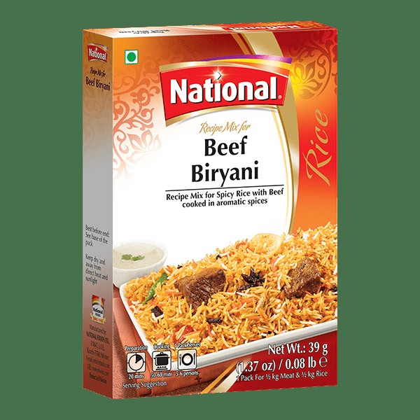 National Beef Biryani Masala 1.37 OZ