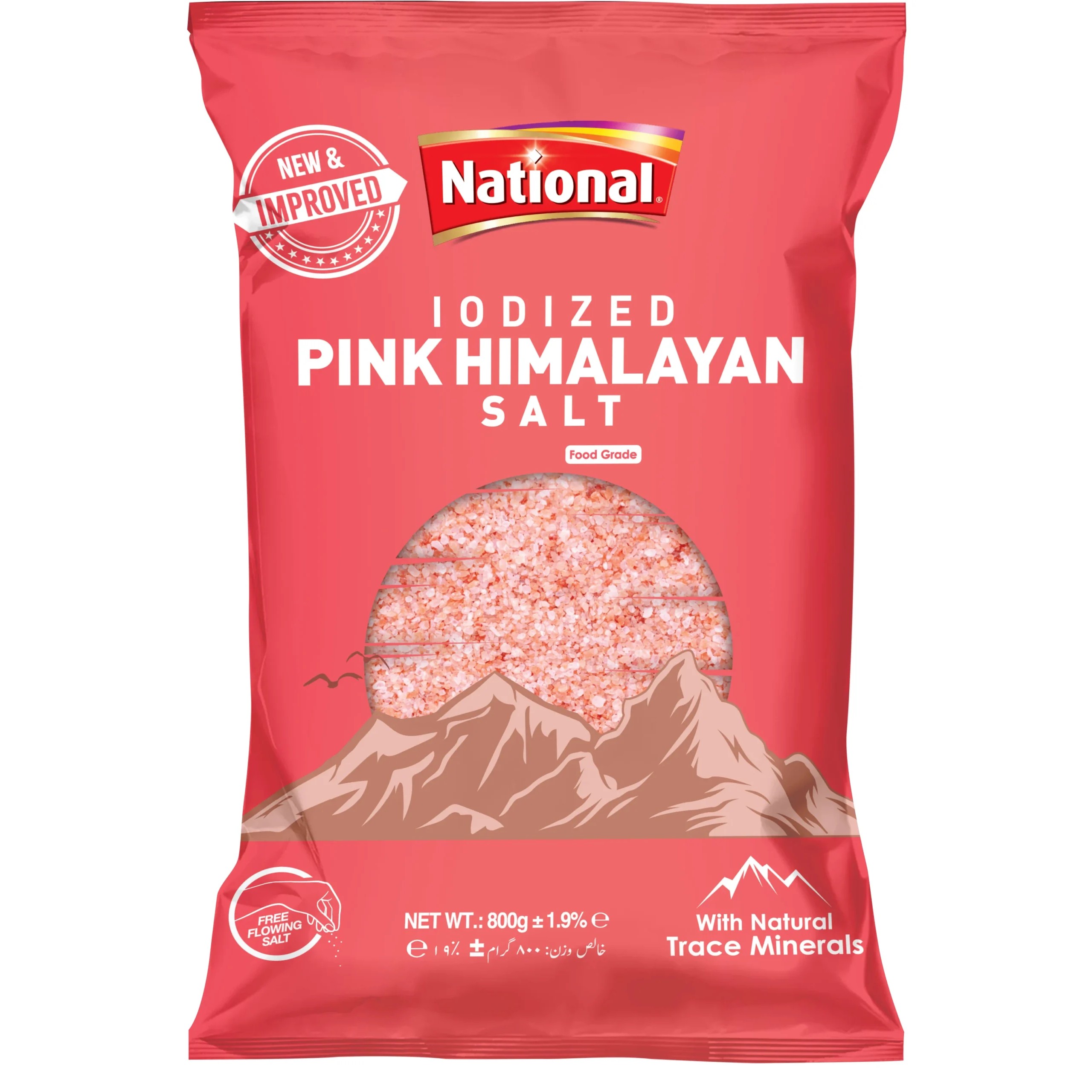 NATIONAL PINK SALT FINE 800 GM