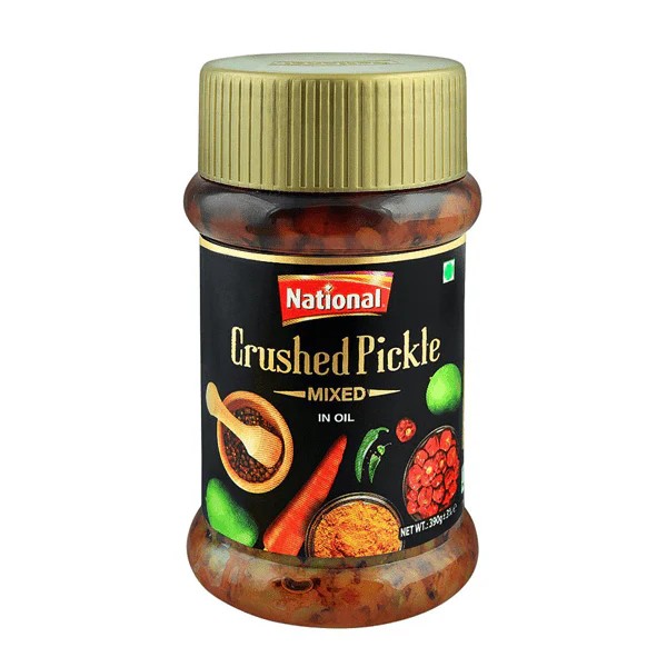 NATIONAL CRUSHED MIXED PICKLE 390 GM
