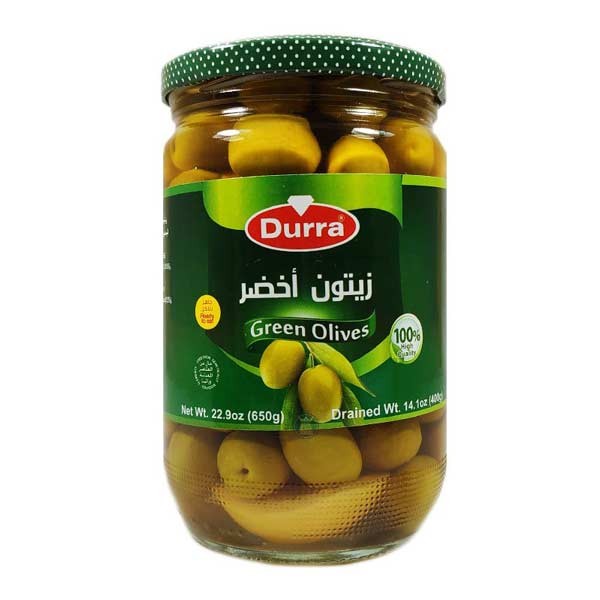 DURRA GREEN OLIVES 650 GM