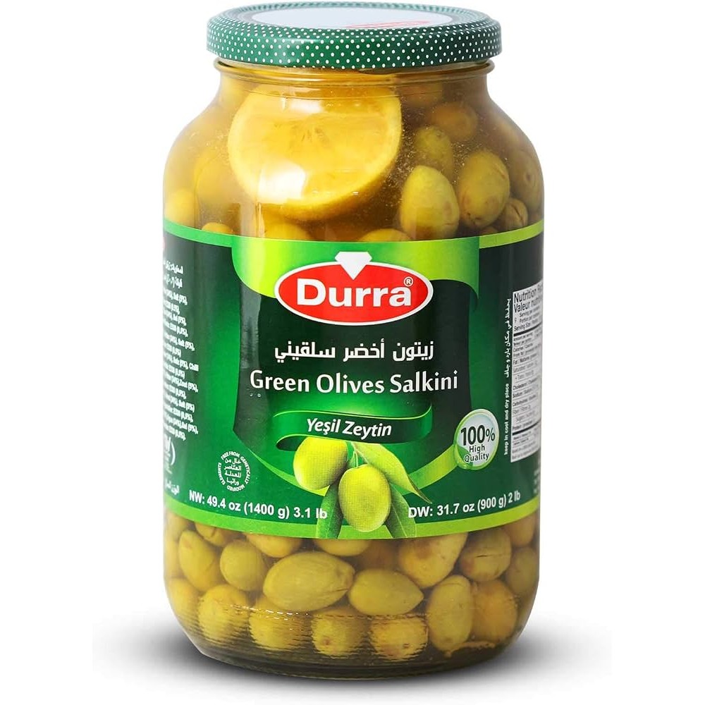 DURRA GREEN OLIVES SALKINI 1400 GM
