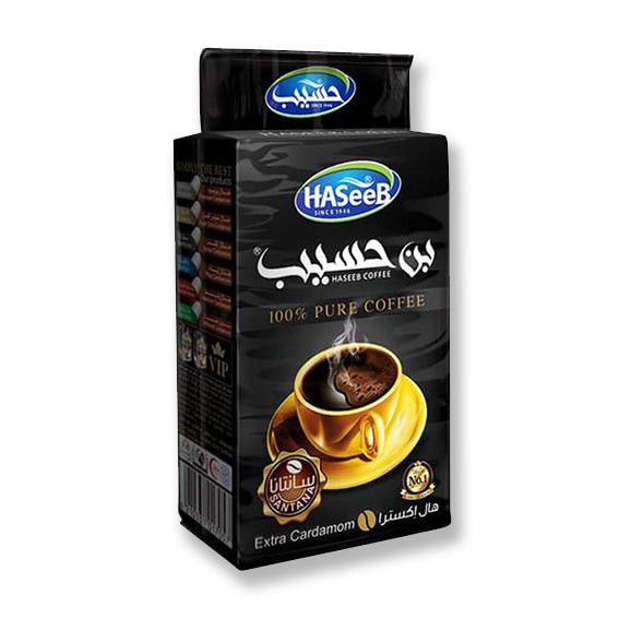 HASEEB TURKISH COFFEE 20% EXTRA CARDAMOM 500 GM