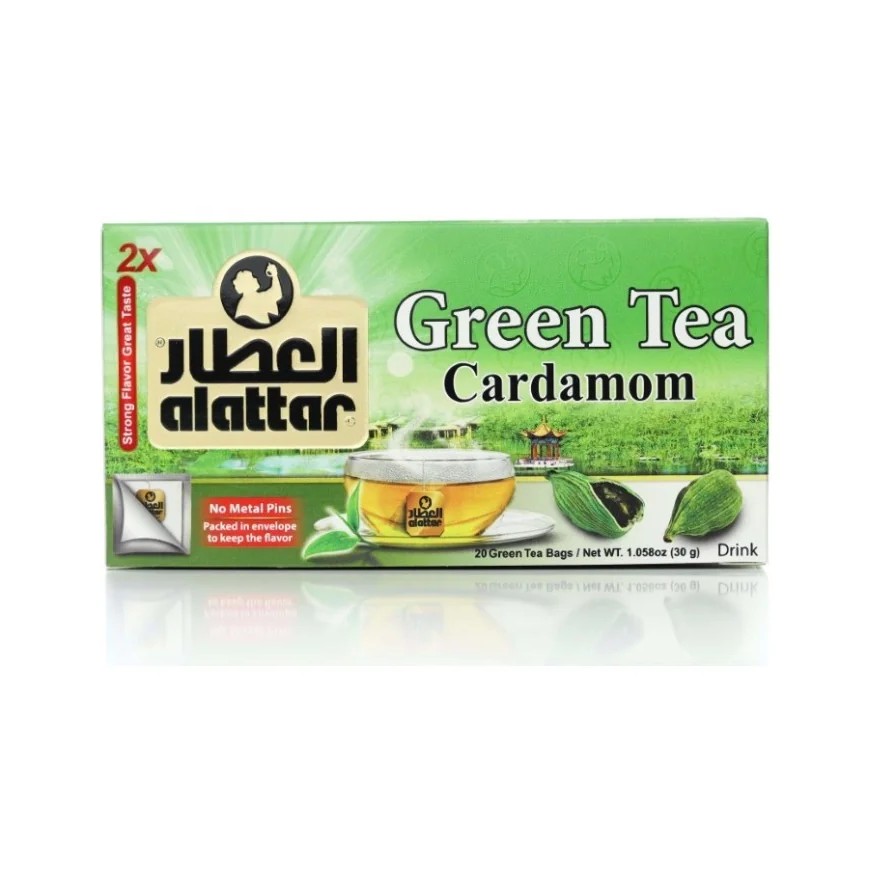 ALATTAR CARDAMOM GREEN TEA BAGS 20 COUNT