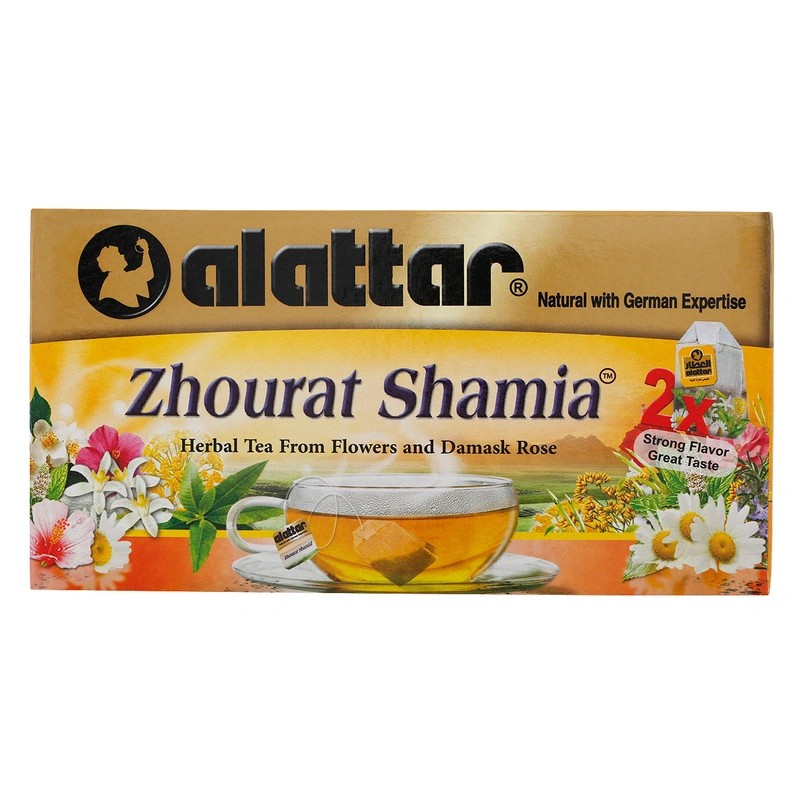 ALATTAR ZHOURAT SHAMIA TEA BAGS 20 COUNT