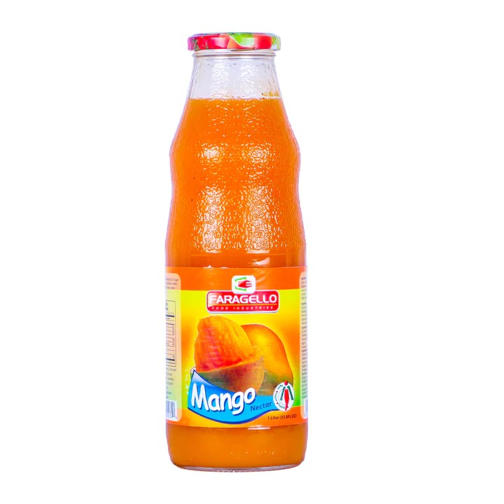 FARAGELLO MANGO JUICE GLASS JAR 1 Lit