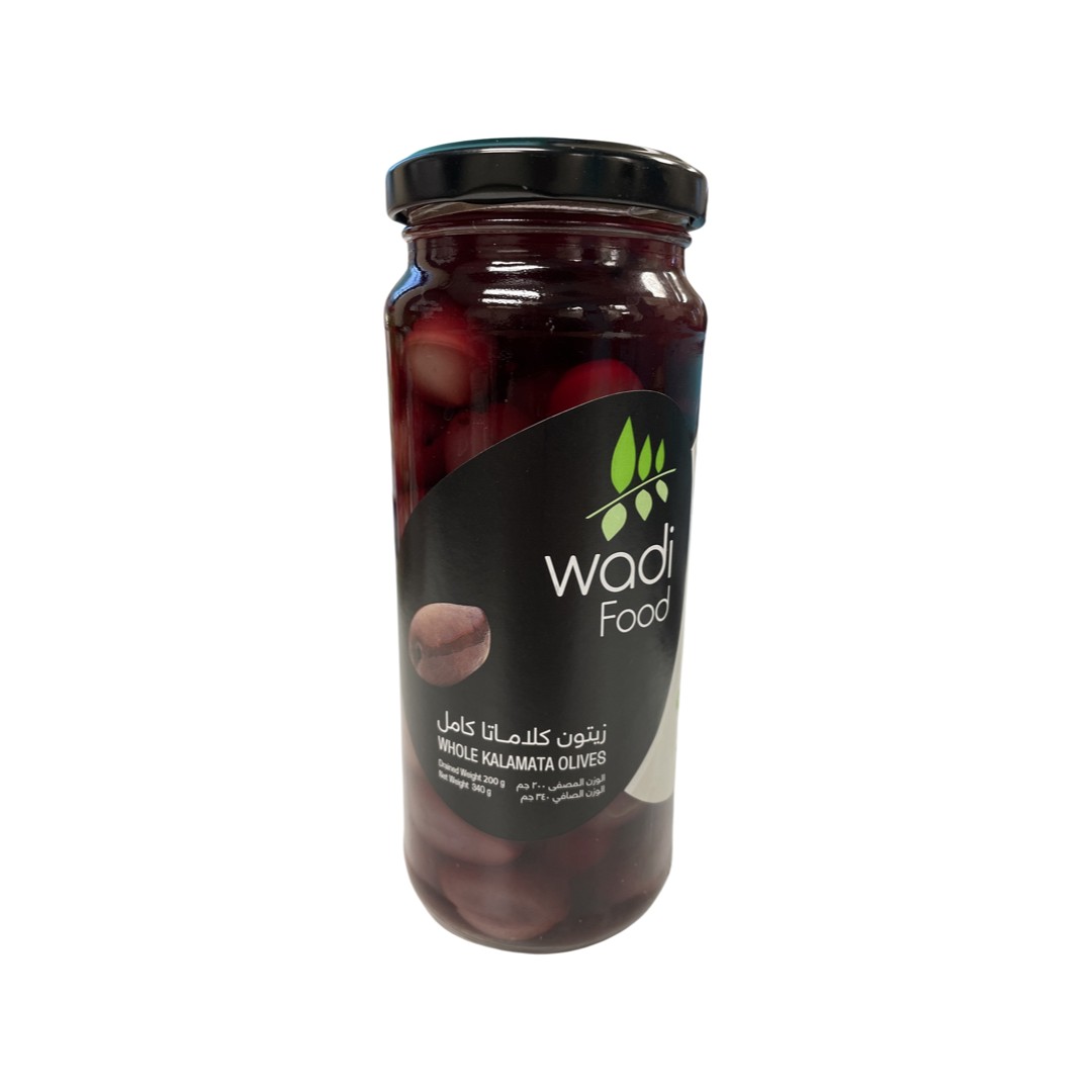WADI FOOD KALAMATA OLIVES 200 GM