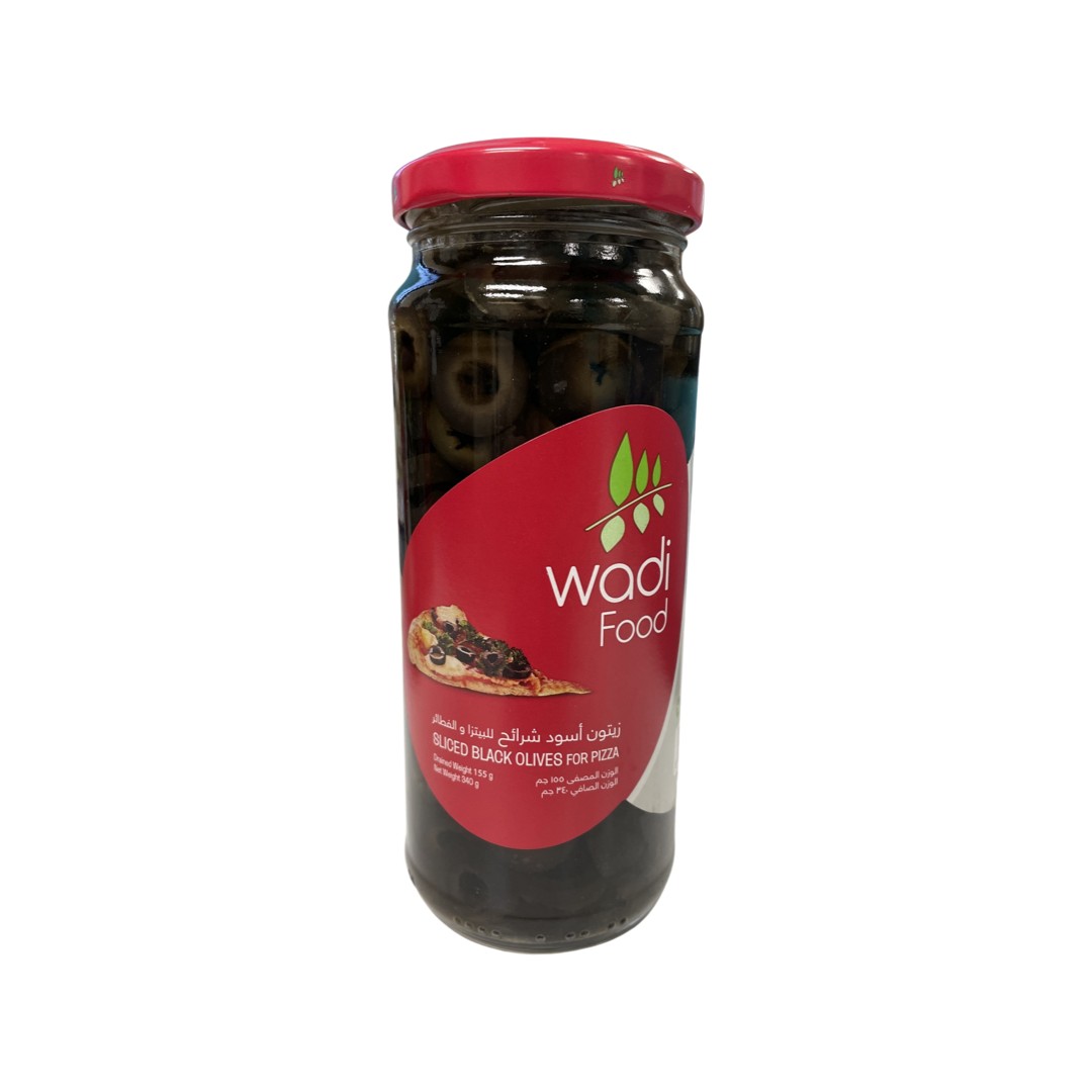 WADI FOOD BLACK OLIVES 155 GM