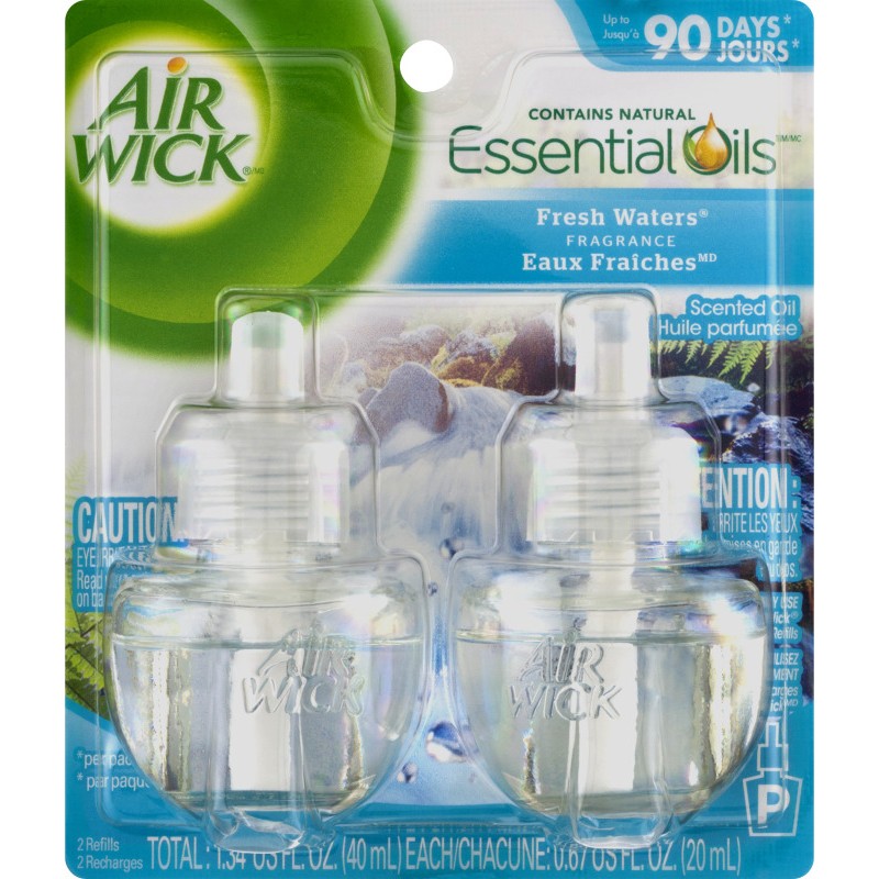 Air Wick Plug In Scented Oil Fresh Waters 2 COUNT