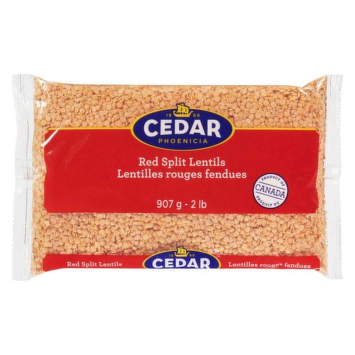 Cedar Dry Split Red Lentil 907 GM