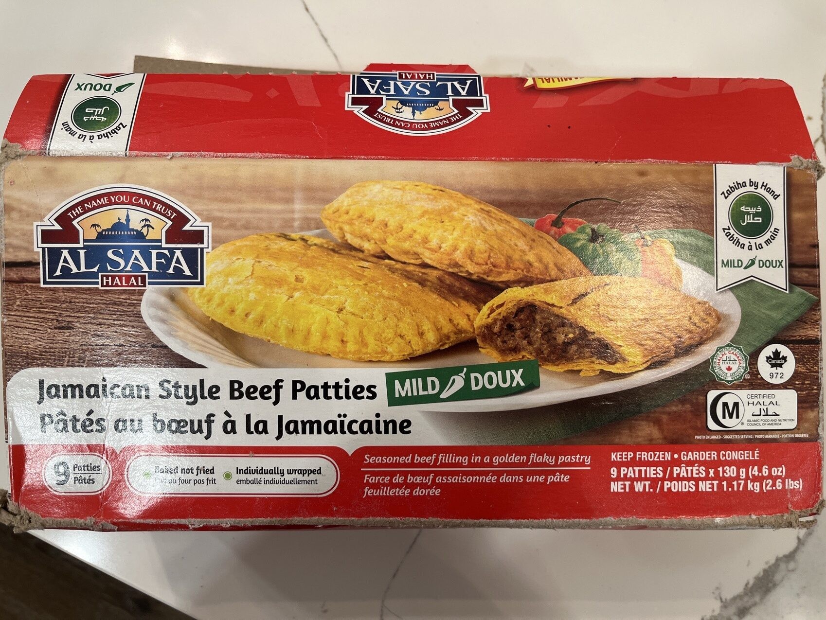 AL SAFA BEEF CHEESE PATTIES 28 OZ
