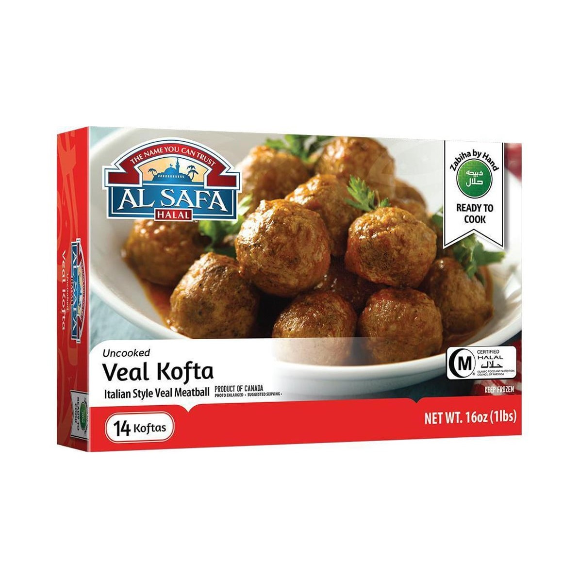 ALSAFA VEAL KOFTA 16 OZ