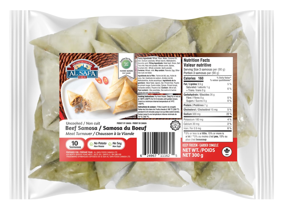 ALSAFA BEEF SAMOSA 10 PCS