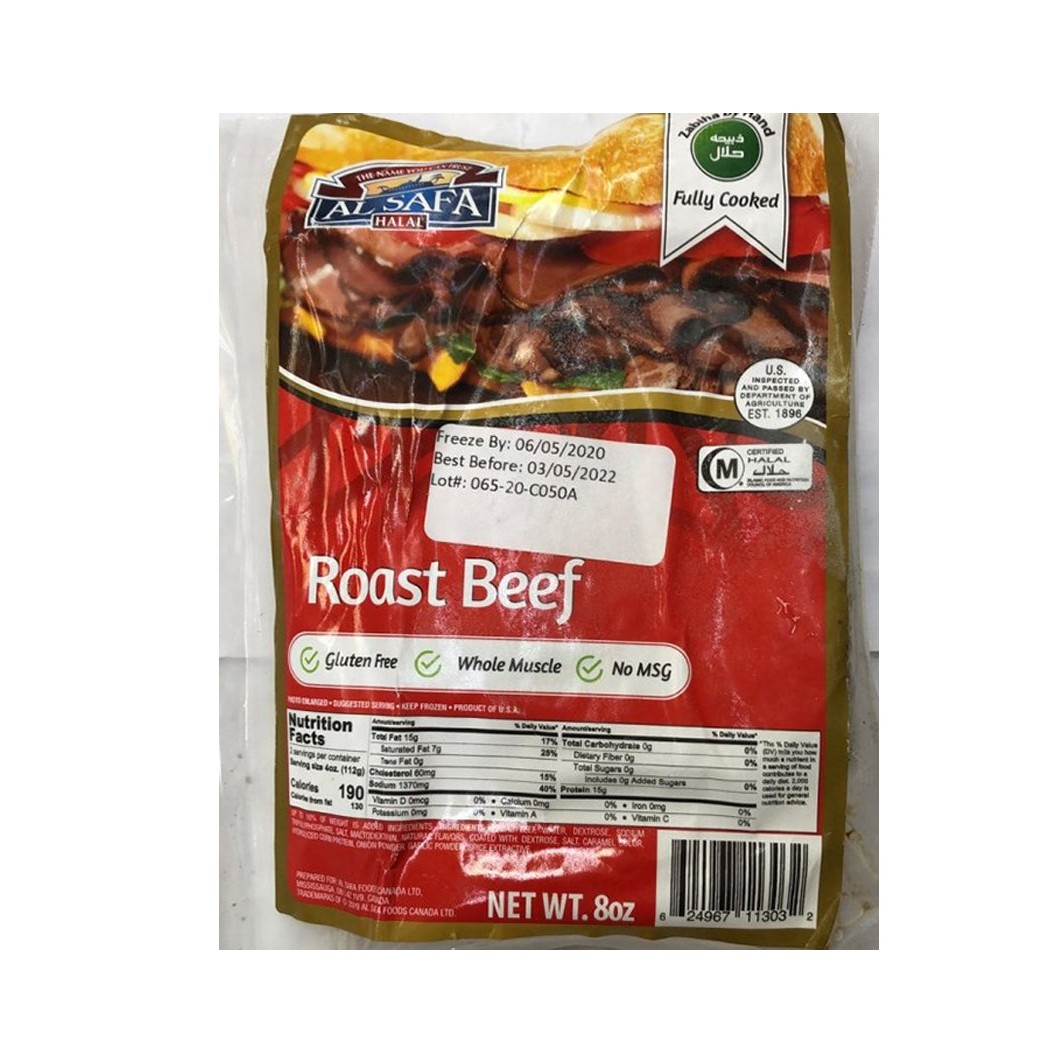 AL SAFA ROAST BEEF 8 OZ