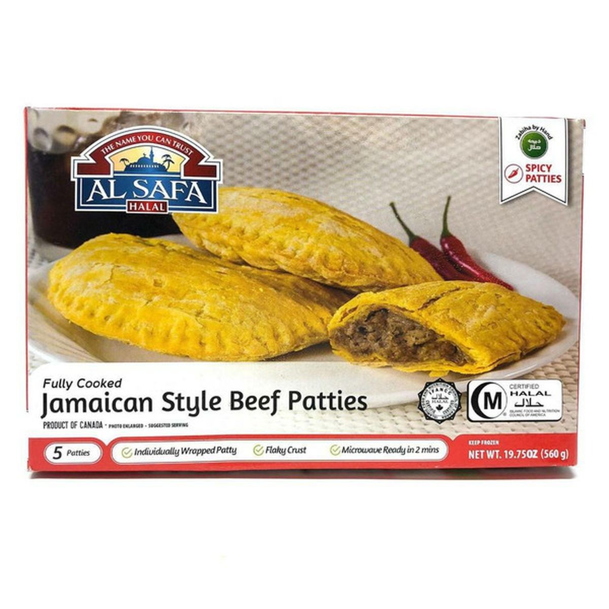 Al Safa Jamaican Style Beef Patties 19.75 OZ