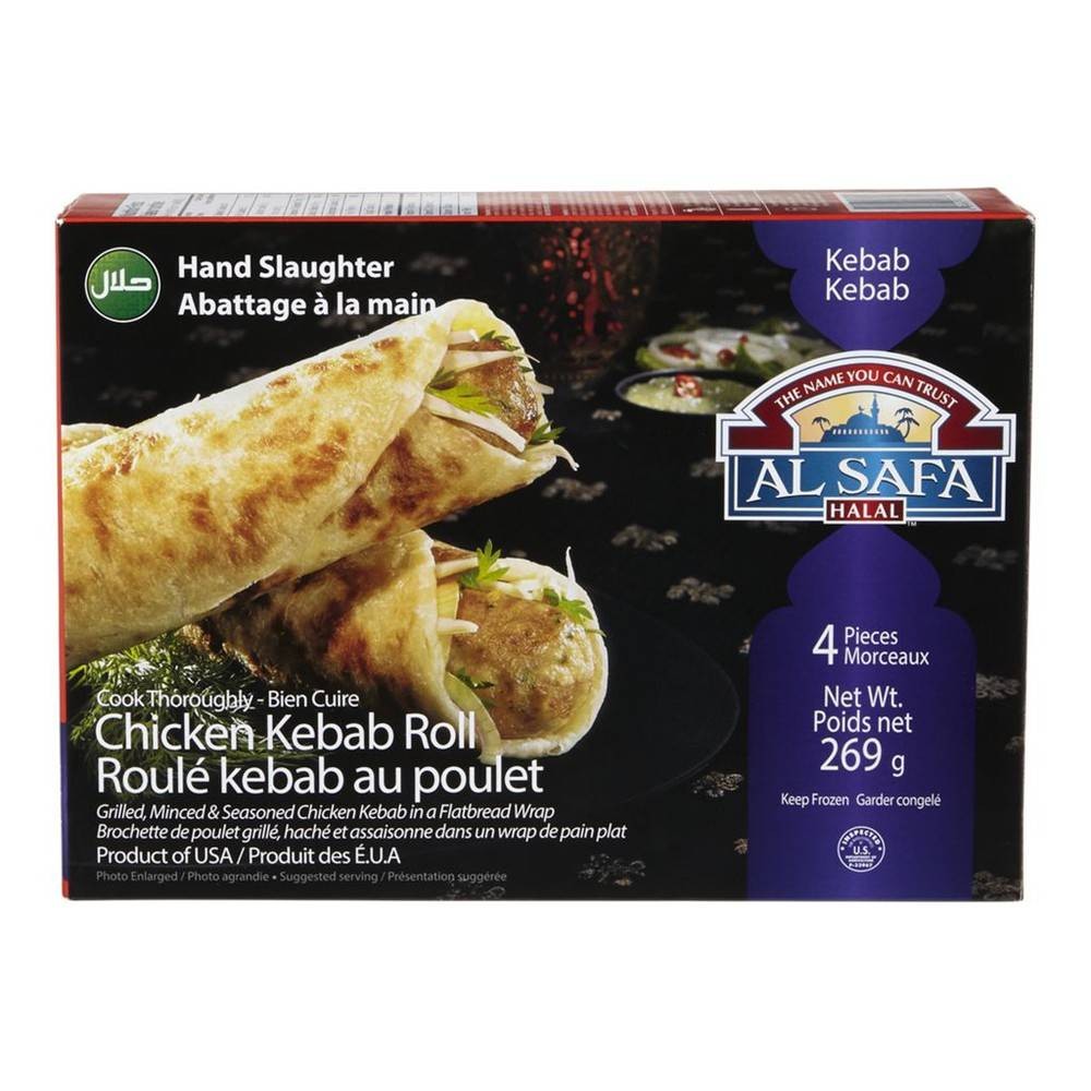 AL SAFA CHICKEN KEBAB ROLL 4 PCS