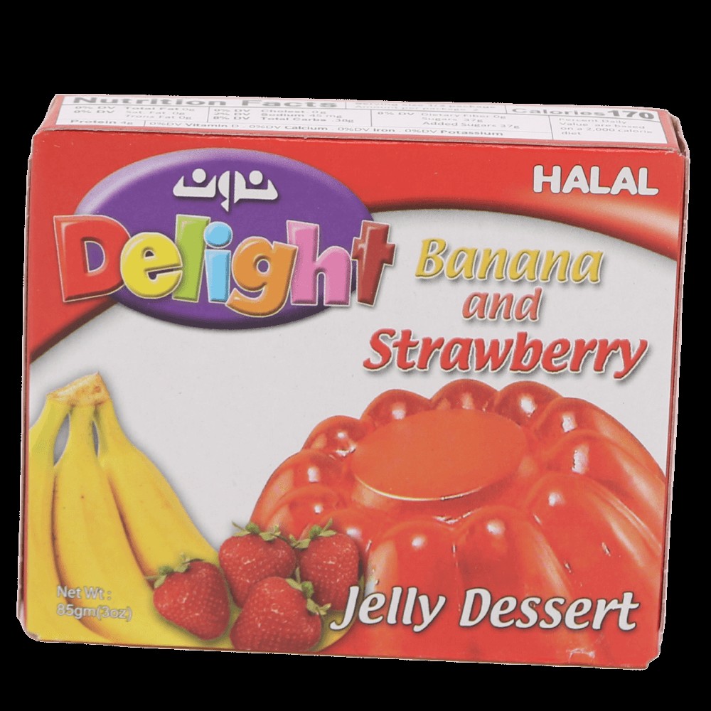 Noon Jello Banana Strawberry 85 GM