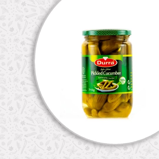 DURRA PICKLED CUCUMBERS 710 GM