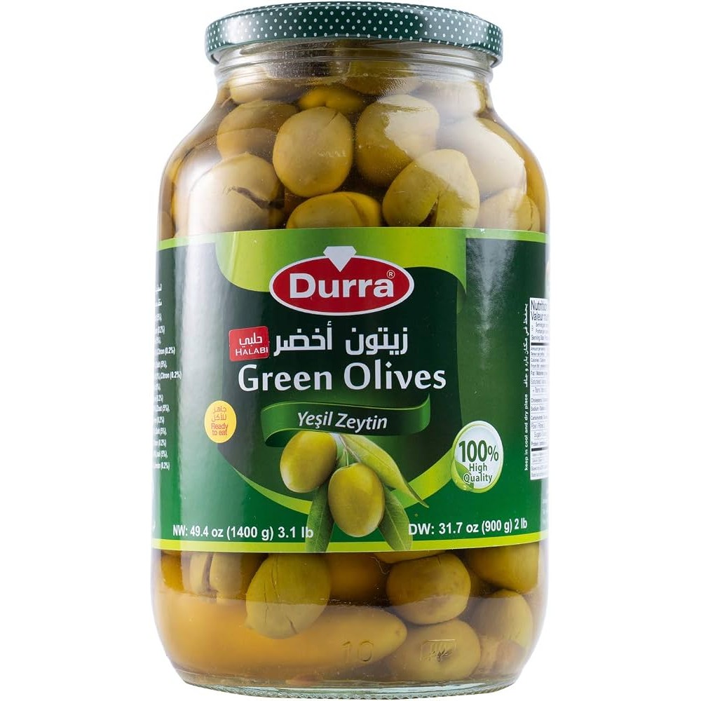 DURRA GREEN OLIVES HALABY 1400 GM