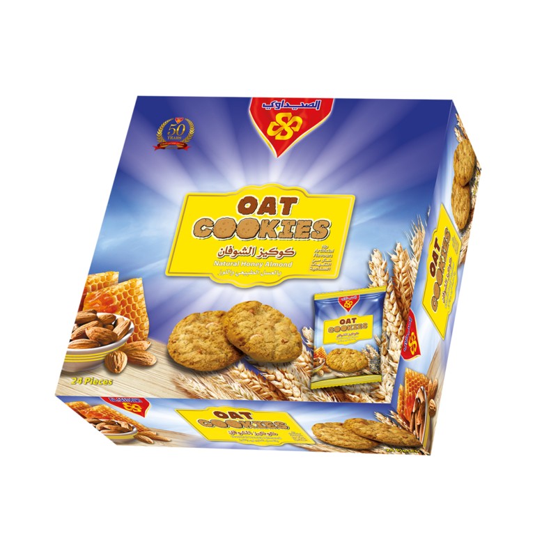 SEEDAWI OATS HONEY & ALMOND COOKIES 24 PCS