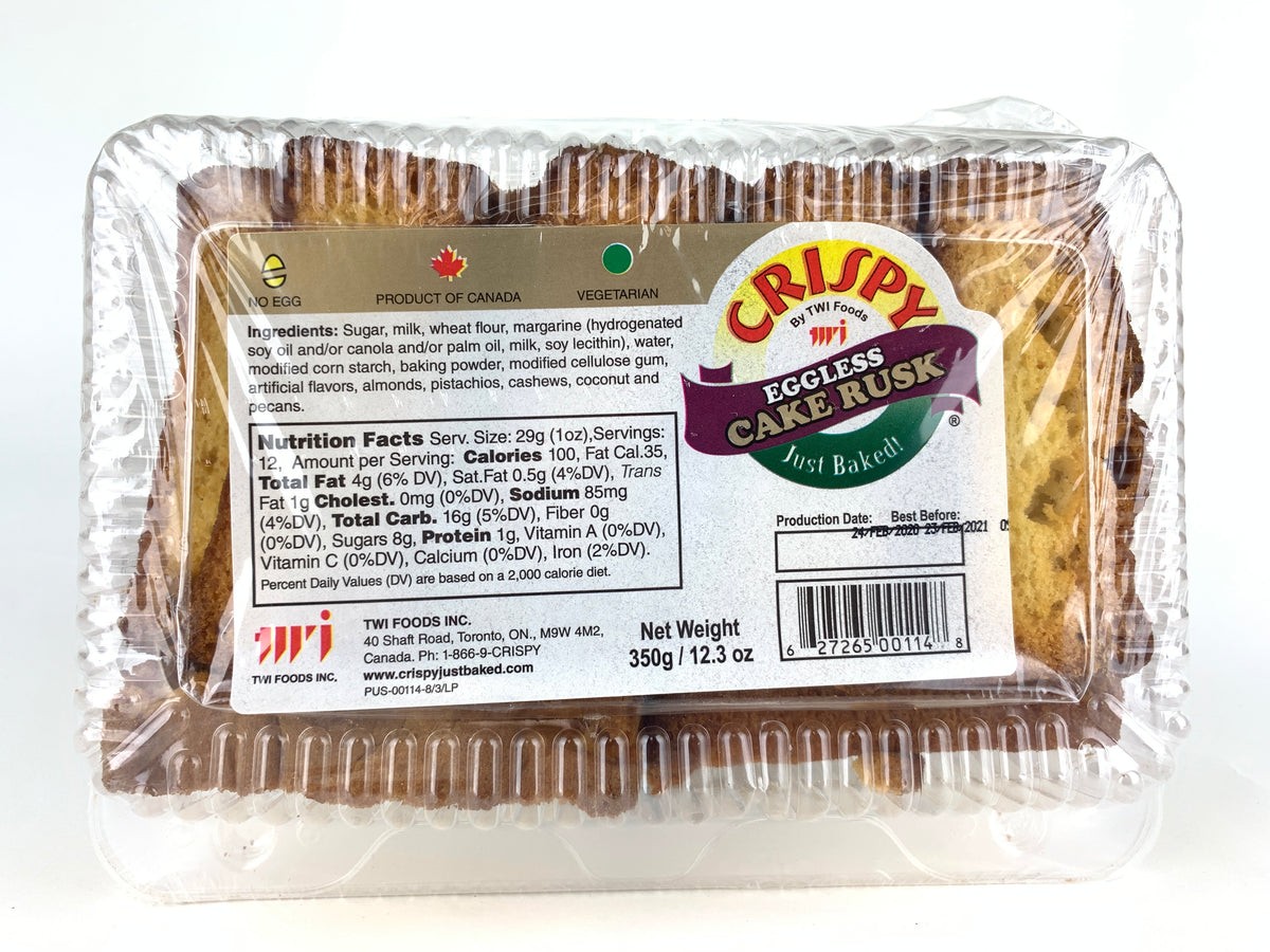 Crispy Eggless Cake Rusk 350 GM